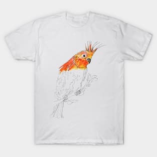 Tropical orange parrot T-Shirt